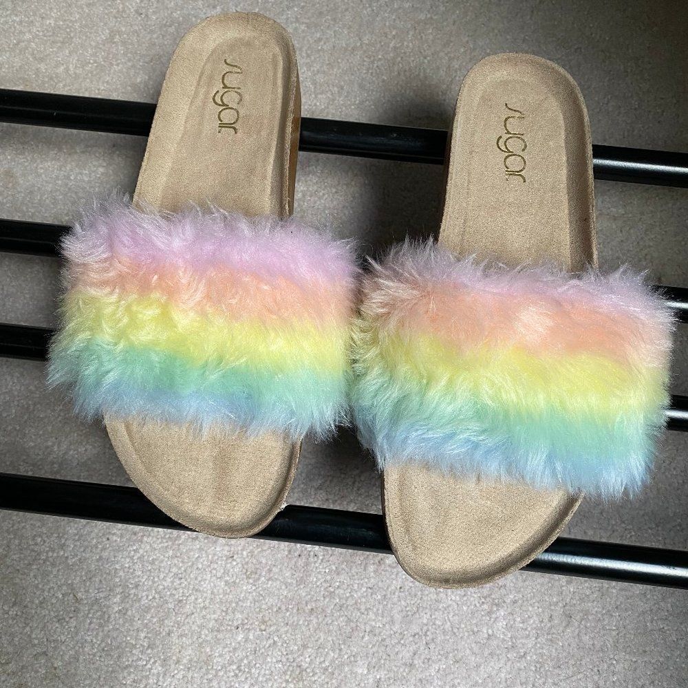 Sugar Women Bravos Plush Slide Sandals - New Nwob